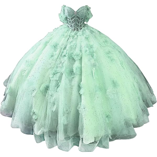 green emerald velvet dress Mint Green Quinceanera Dresses With Cape 3D Flowers Sweet 15 Birthday   Simplepromdress