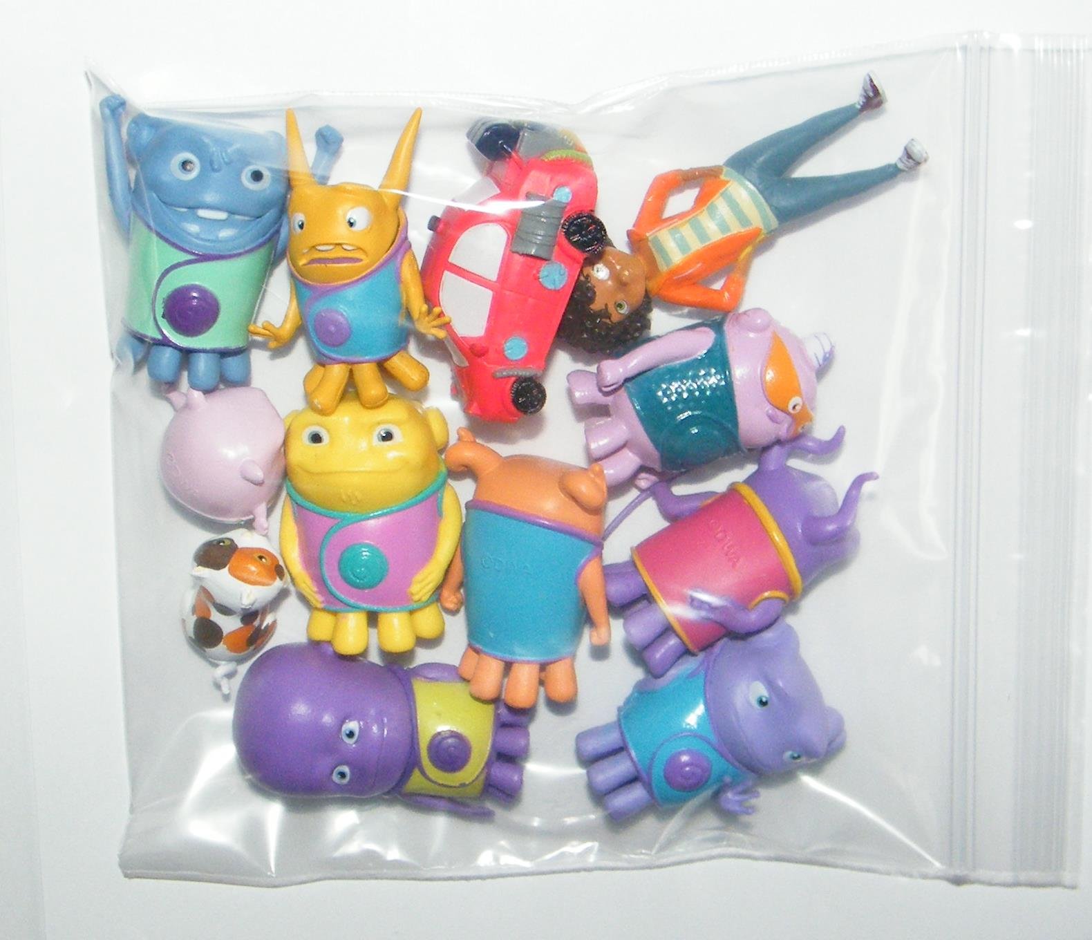 Dreamworks Home Mini Figure Toy Play Set Of 13 With Tip, Oh, Kyle, Captain Smek, Pig, A Cool Car