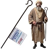 Nicky Bigs Noveltied Plastic Shepherds Hook Prop Staff Cane Walking Stick - Nativity Play Costume Accessory, 59"
