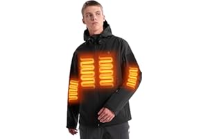 ANTARCTICA GEAR PRO Heated Jacket for Men and Women, ANTARCTICA GEAR Winter Coat with 12V 16000mAh Battery Pack, Soft Shell Heating Hood Jacket