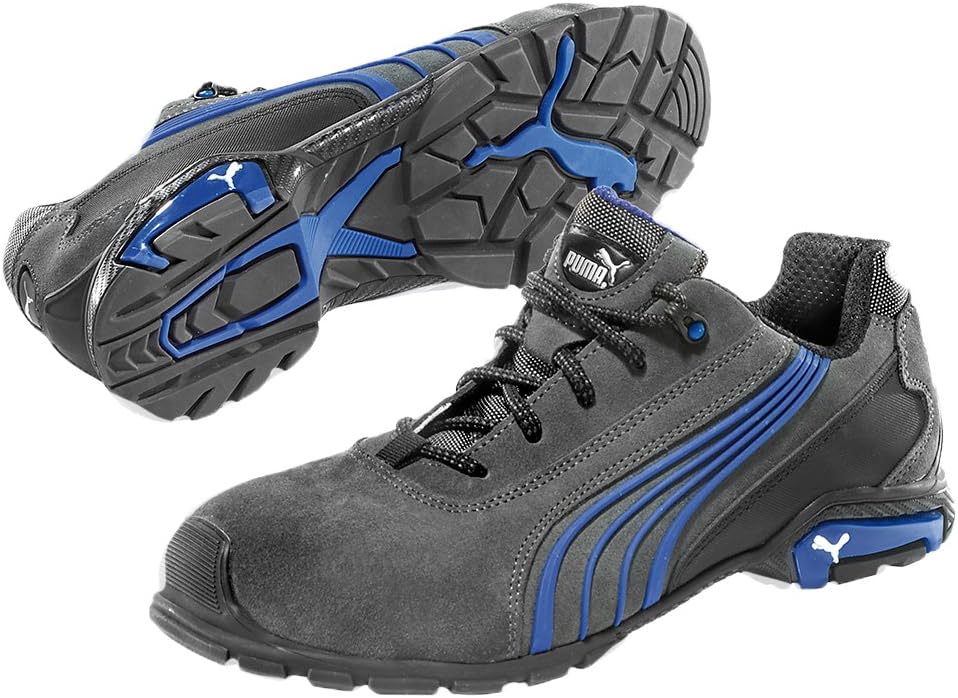 Puma SafetyPuma Safety Milano Low Sicherheits-Halbschuhe S1P SRC EN ISO 20345 grau blau | 39