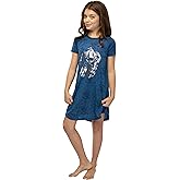 Harry Potter Girls' Foil Print Hogwarts Houses Short Sleeve Raglan Nightgown - All 4 Houses Available