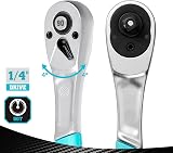 DURATECH 1/4 In Ratchet Handle 90 Teeth Reversible 4° Chrome Vanadium view 3