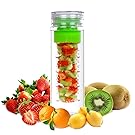 LA Organics Fruit Infuser Water Bottle 24 oz BPA Free Tritan Leak Proof Sport Water Bottle - FREE Fruit Infusion Recipe Ebook Gift Included