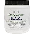 SAC Poultice Powder 2.2 Lb - Natural Stone Stain Remover For Oil & Grease