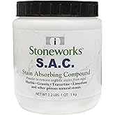 SAC Poultice Powder (2.2 Lb) Powder to remove organic stains such as oil, grease, butter and other non-acid stains from most marble, granite, travertine, limestone &amp; other porous natural stones