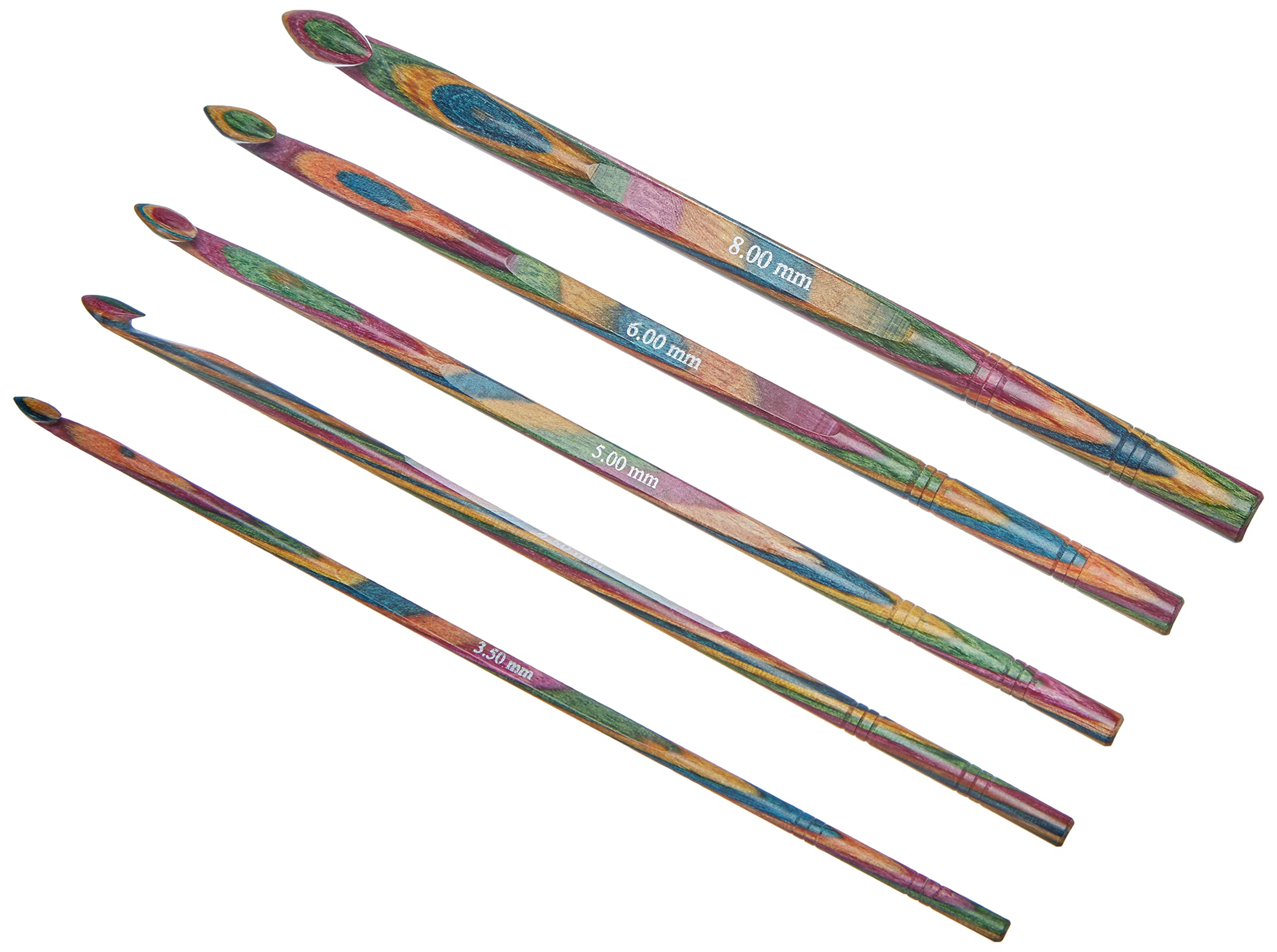 KnitPro KP20716 Symfonie Crochet Single Ended Hook Set, Multi-Color
