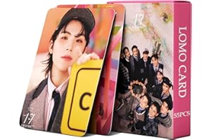 PYAJUU SEVENTEEN Photocards KPOP SEVENTEEN 17 IS RIGHT HERE Album Photo Cards 55PCS Seventeen Lomo Cards KPOP Merch Gift for Fans Daughter