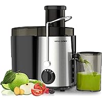 Juice Extractor, MAMA’S CHOICE Juicer Machines for Whole Vegetable and Fruit Centrifugal Juicer Easy to Clean, Non-Slip…