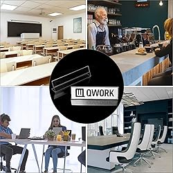 QWORK Acrylic Name Plates for Desks, 12 Pack 2x8