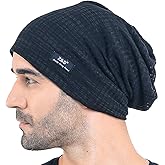 Men Slouch Hollow Beanie Thin Summer Cap Skullcap B018h