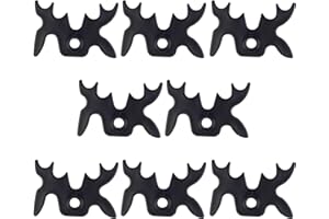 Zelerdo 8 Pack Plastic Moosehead Pool Billiard Cue Bridge Head