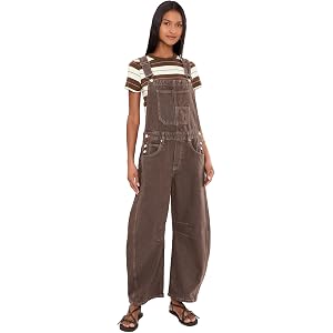 Free People Women's Good Luck Overalls