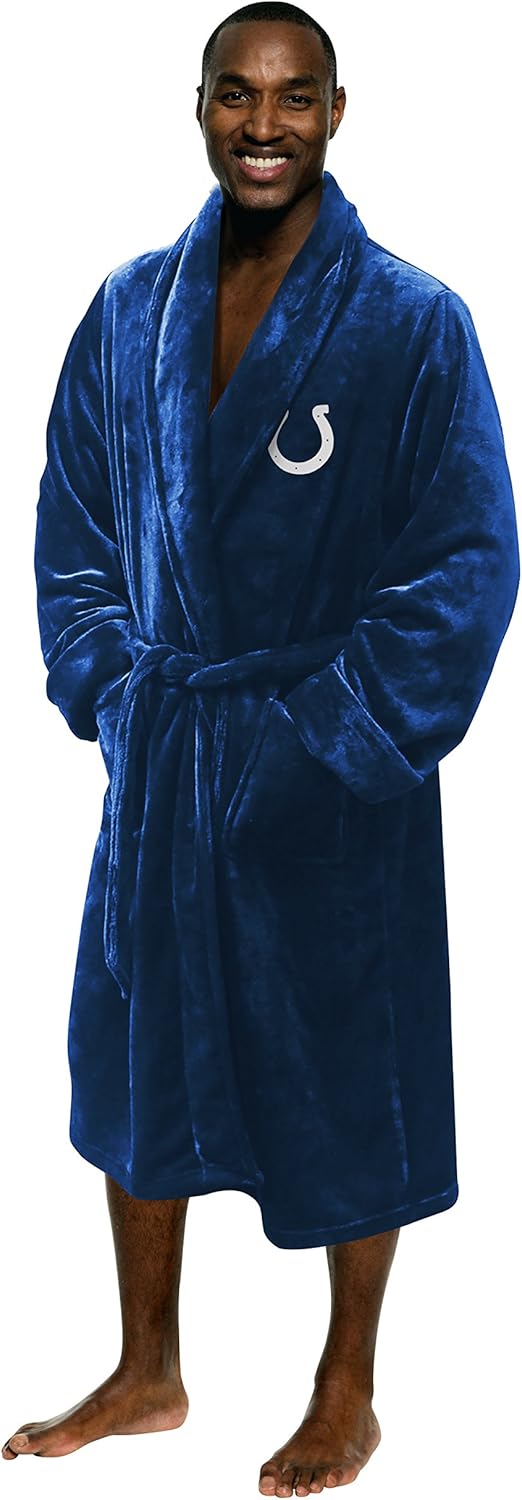 Officially Licensed NFL Men's Silk Touch Lounge Robe: Clothing