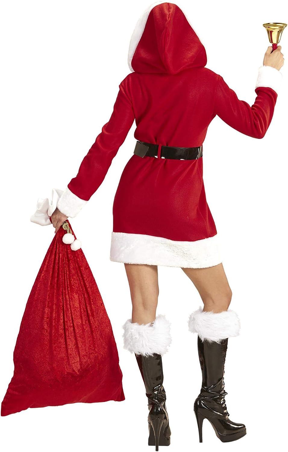 Widmann Adult Costume Santa Claus Lady, Red and White, S-M - Image 4
