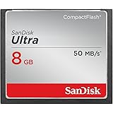 SanDisk Ultra 8GB Compact Flash Memory Card Speed Up To 50MB/s, Frustration-Free Packaging- SDCFHS-008G-AFFP (Label May Change)