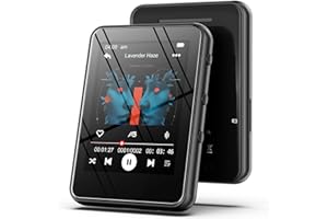MP3 Player with Bluetooth 5.3,32GB Portable Music Player with 2.4" Touchscreen,HiFi Sound,Built-in Speaker,FM Radio,Voice Rec