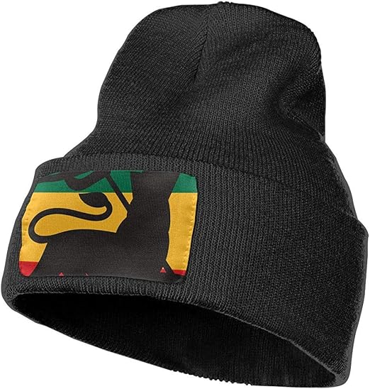 Gorro De Punto Estilo Rasta - Colores Arcoíris, Talla única, De Acrílico Para Otoño E Invierno