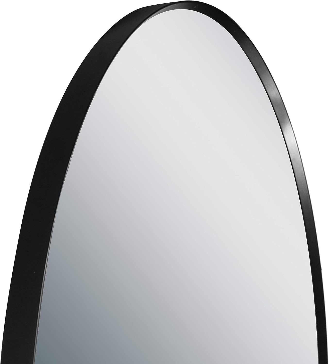 Talos Black Circle Design Wall Mirror, Aluminium Frame, Matt Black, 60 cm, Hochwertiger Aluminiumrahmen in Matt Schwarz, 60L x 60W cm - Image 5