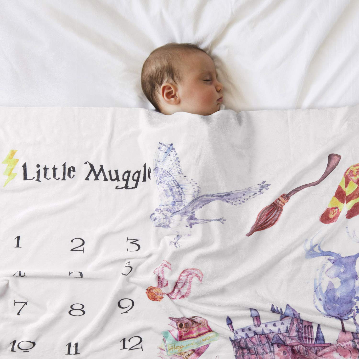 harry potter milestone blanket