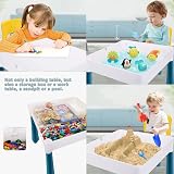 7-in-1 Kid's Activity Table with Chairs - Storage, Drawing, Pool, Sandpit view 5