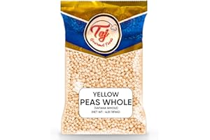 TAJ GOURMET FOODS TAJ Yellow Peas Whole 4-Pounds | Vatana Whole, Vatana, Matar