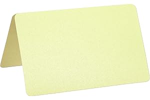 PATIKIL Greeting Cards,50Pcs 7.25 x 5.85inch Favor Decor Foldable Blank Card for Wedding Party DIY Decoration Table Name Plac