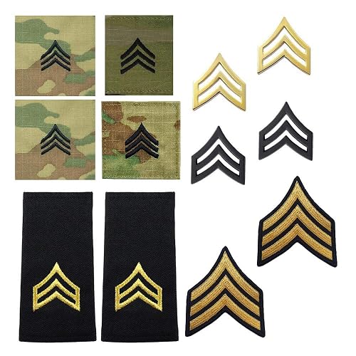 Uniform Accessories Unlimited Inc US Army Sergeant Rank Bundle (MALE ...