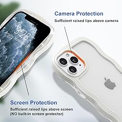Anuck for iPhone 11 Pro Max Case Wavy Edge Clear