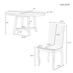 Harper & Bright Designs Kitchen Dining Table Set