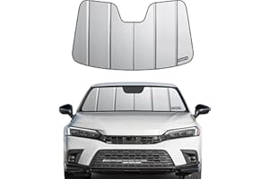 Pigenius Windshield Sun Shade for 2022 2023 Honda Civic, Custom Fit Front Window Shade - Ultimate Folding Sunshade - Grey