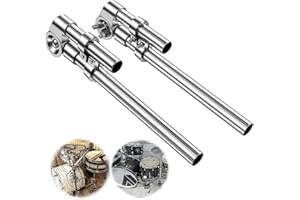 Tom Drum Brackets, 2 PCS Tom Mount Holder Arm, Adjustable Mounting Holder, Sturdy Metal Drum Replacement Stand, Stable Suppor