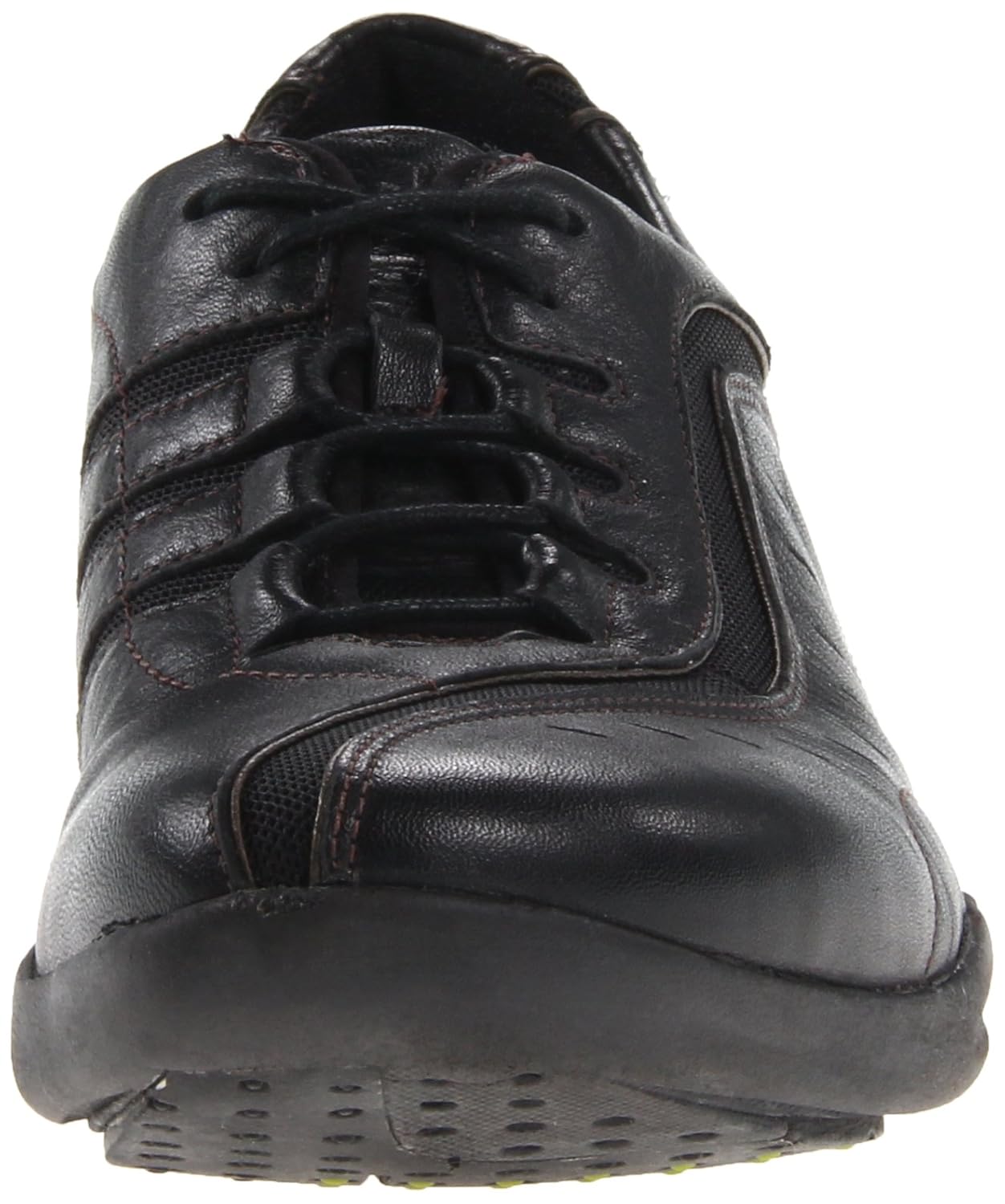 clarks wave wheel black leather