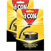 d-CON No View, No Touch Covered Mouse Trap, 2 Traps (Pack of 2) | Catching mice with pest control traps designed for discreet placement &amp; clean disposal