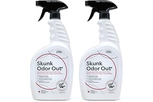 Skunk Odor Out by EnviroFresh, 2 x 950mL, Skunk Odor Eliminator Spray for Dogs, Cats, Pets, Skunk Smell Remover, Powerful Deo