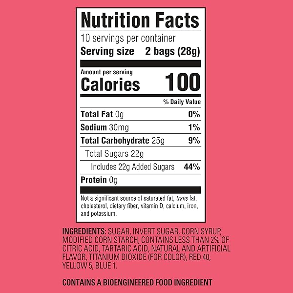 SOUR PATCH KIDS WATERMELON SOFT & CHEWY VALENTINE’S DAY CANDY, 20 SNACK PACKS
