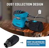 KATSU Tools Electric Detail Sander 130W Palm Sander Wood Dust Collection 10 view 8