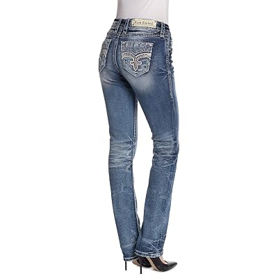 Womens Easy Straight Leg Jeans IRI 