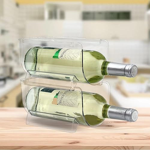 OKITCHEN Set of Refrigerator Wine Rack, Cabinet Water Bottles