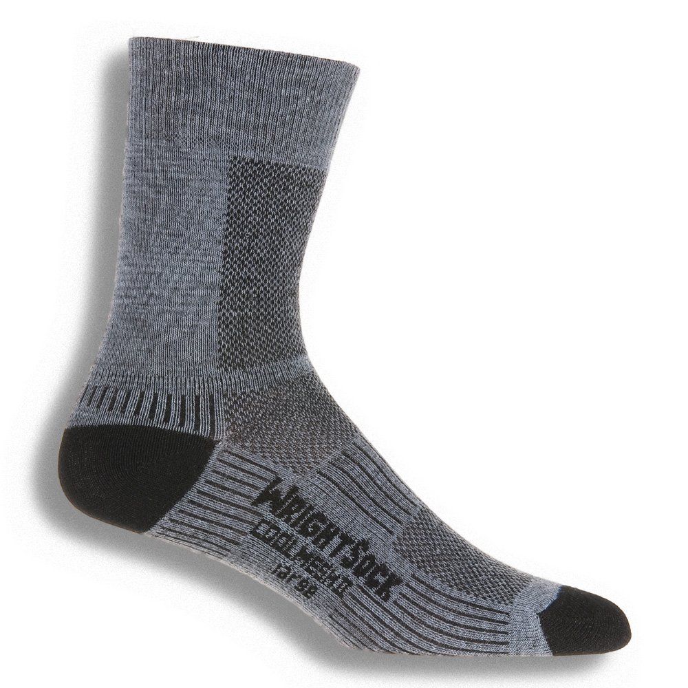 Wrightsock Mens Coolmesh II Crew, Athletic Anti-Blister Socks Pack