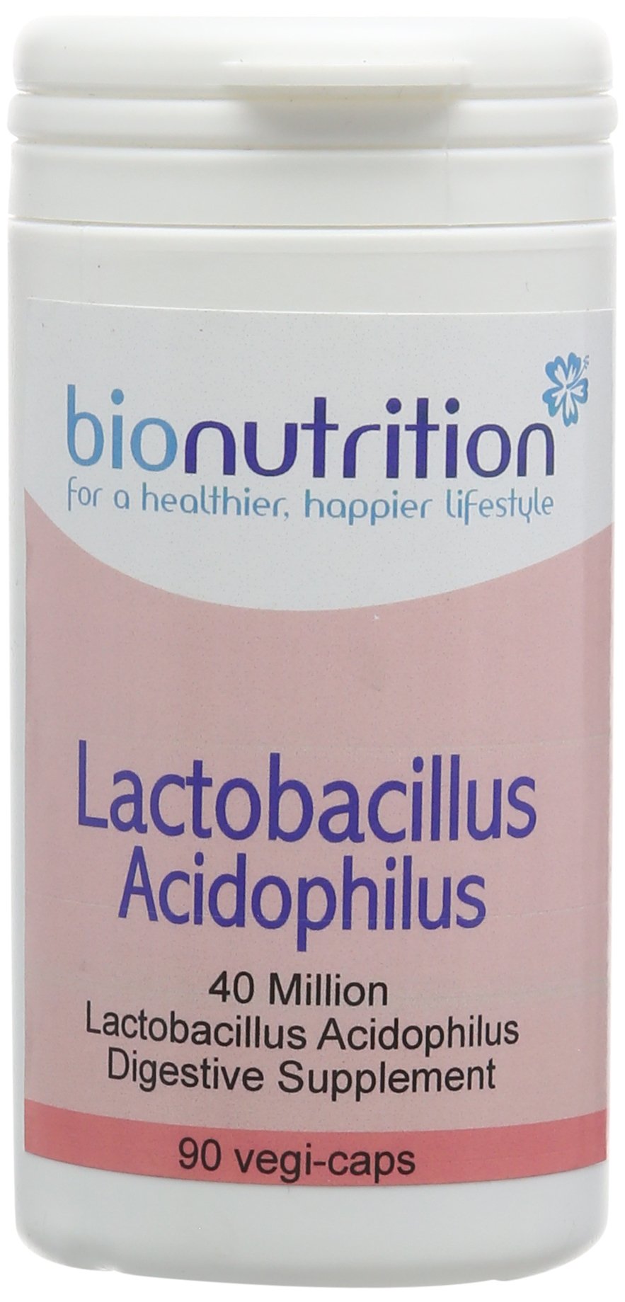 Bio Nutrition Lactobacillus Acidophilus - Digestive probiotic Health Supplement - 90 vegi-caps