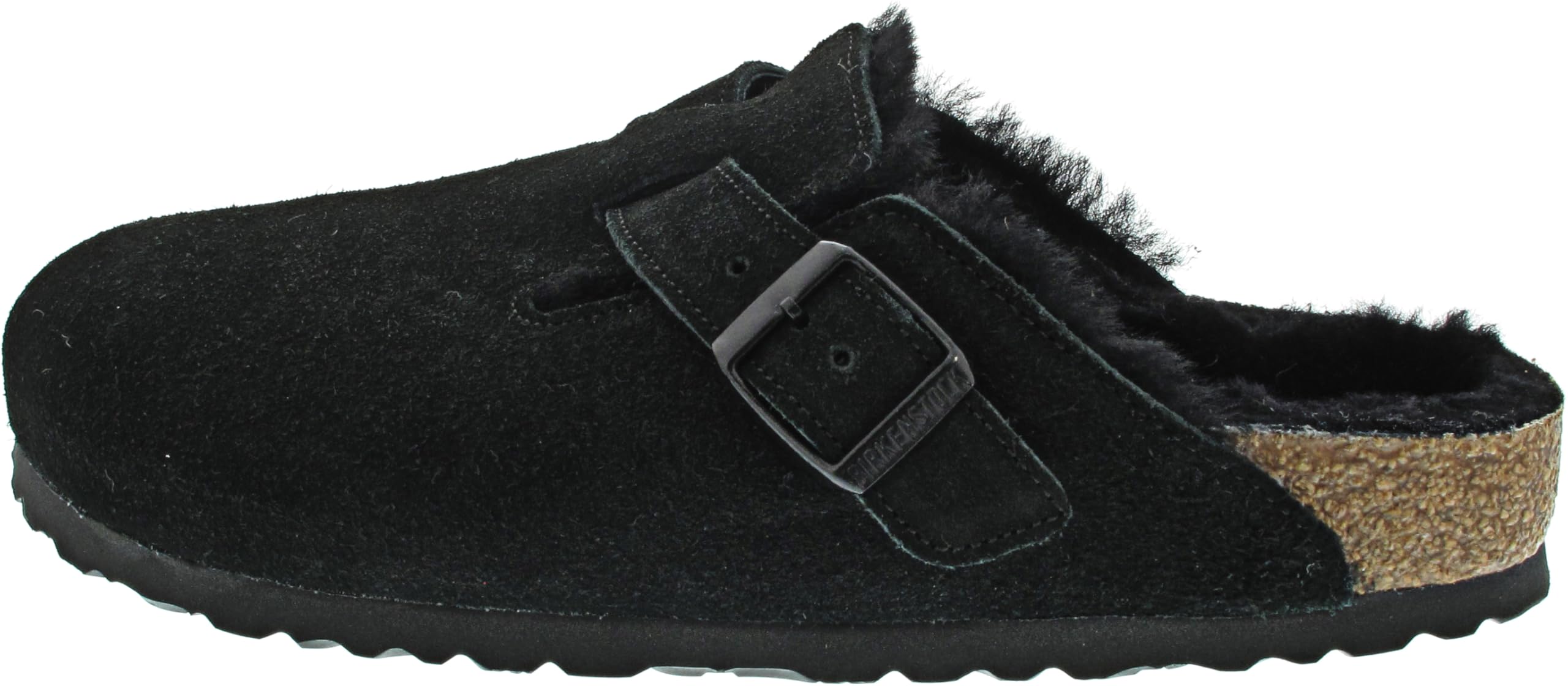 Birkenstock Boston Sheepskin Vl Women's Clogs, Black (Black/Black), 4.5 UK (37 EU)