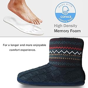 mens ankle high house slippers