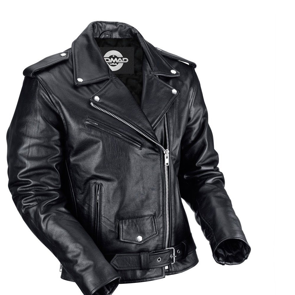 Biker Jacket Leather - Coat Nj