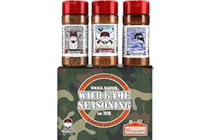 THE TAILGATE FOODIE Rare Wild Game Seasonings | Hunter’s Edition | Sportsman Gift Set | 3 Flavor Packed Blends Perfect for Wild Game, Game Birds & Wild Caught Fish **Great Christmas Gift/Stocking Stuffer**