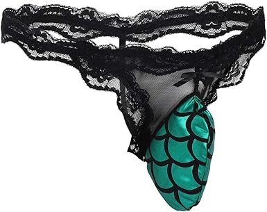 TiaoBug Herren Sissy Spitzen String Tanga Transparent Unterw/&auml;sche Micro Mini Slip Bulge Pouch Niedrige Taille Thong T-Hintern Reizw/&auml;sche