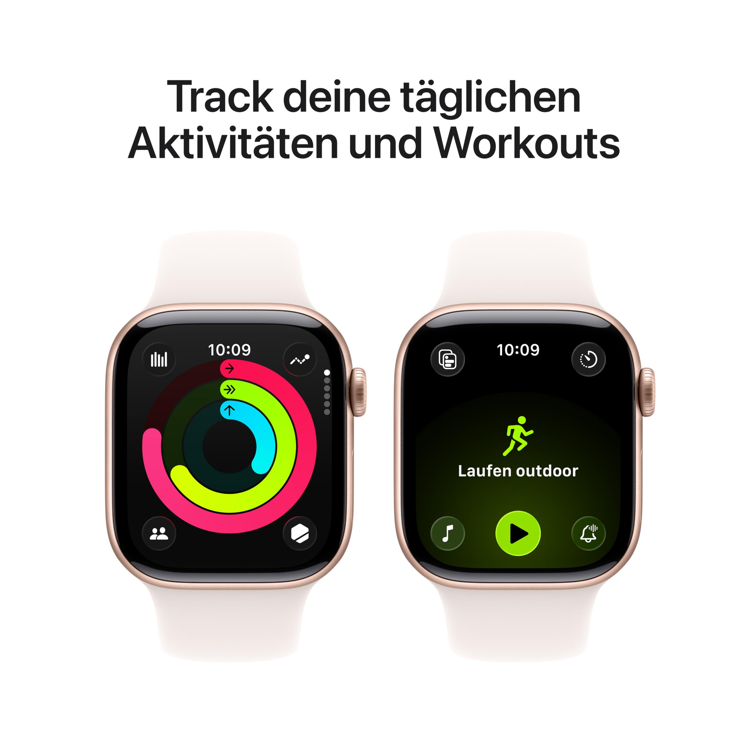 Apple Watch Series 11 GPS 42 mm Smartwatch mit Aluminiumgehäuse in Roségold und Sportarmband in Blassrosa (S/M). Schlafindex, Fitnesstracker, Gesundheitstracking, Always-On Display, Wasserschutz 3