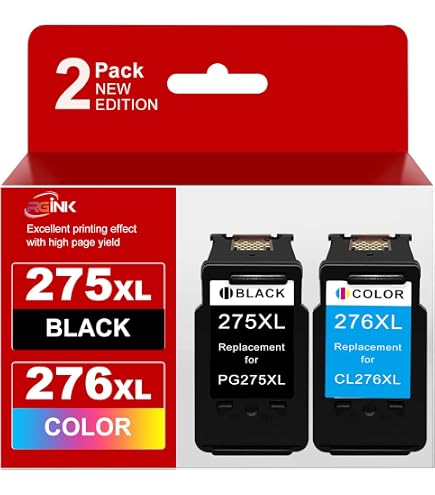 PG-275XL CL-276XL Ink Cartridge Combo Pack For Canon Pixma TS3522 TS3520 TR4722 – High Yield