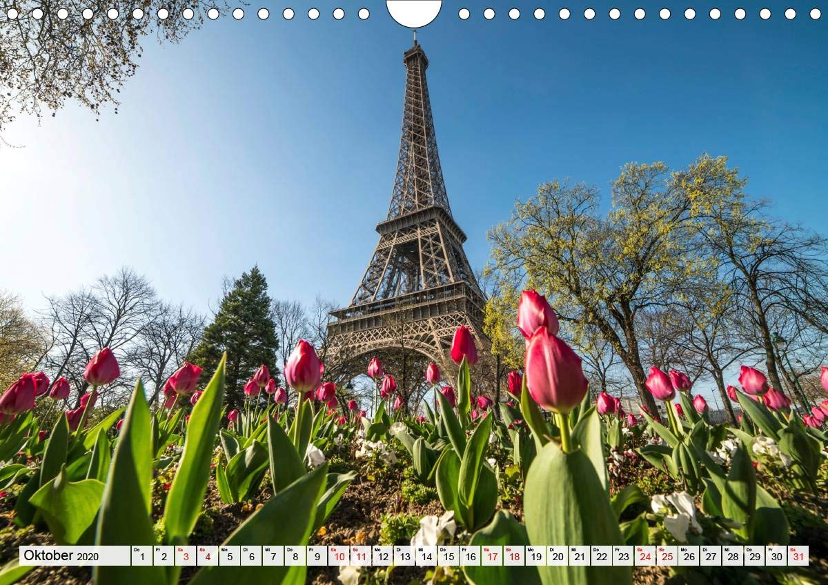 Fruhling In Paris Wandkalender 2020 Din A4 Quer Der Wunderbare