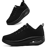 Oude Sneakers for Women Comfortable | Shoes for Women Traveling | 2 Inch Air Cushion Rocker Bottom
